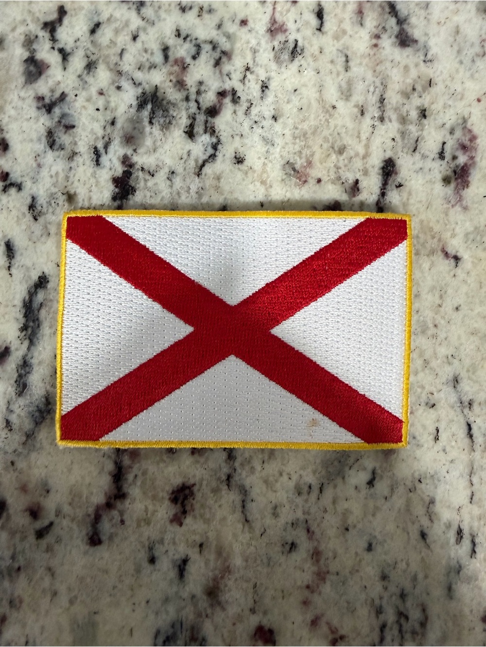Alabama State Flag Embroidered Patch Red White St Andrews Cross